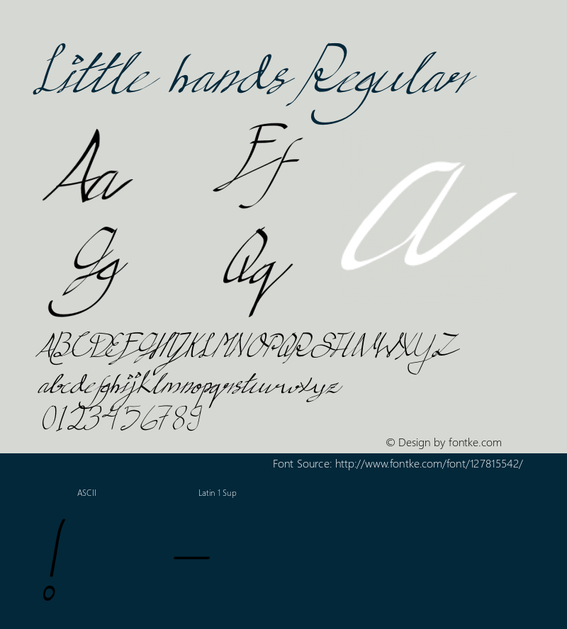 Little hands Version 1.00;November 16, 2020;FontCreator 12.0.0.2525 64-bit图片样张