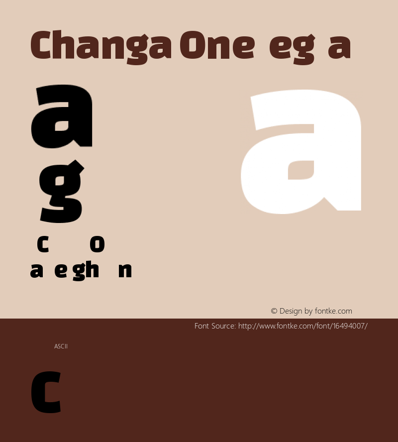 Changa One Regular Version 1.003图片样张