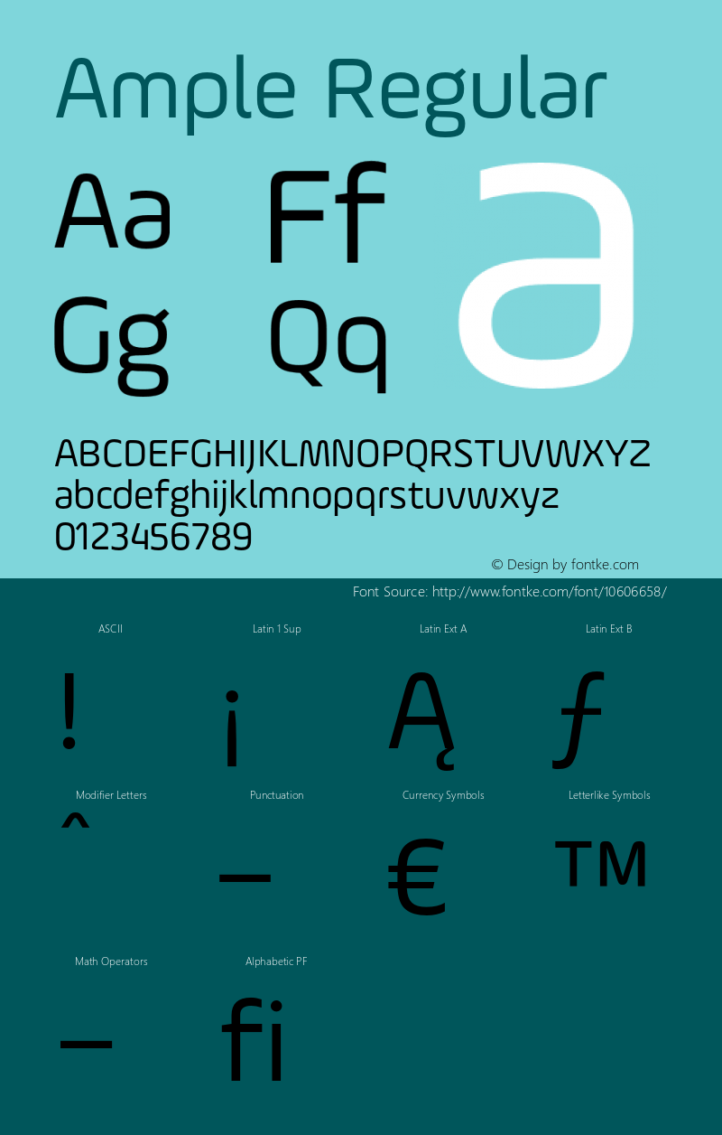 Ample Regular 001.001;com.myfonts.easy.soneri.ample.regular.wfkit2.version.4bP2图片样张