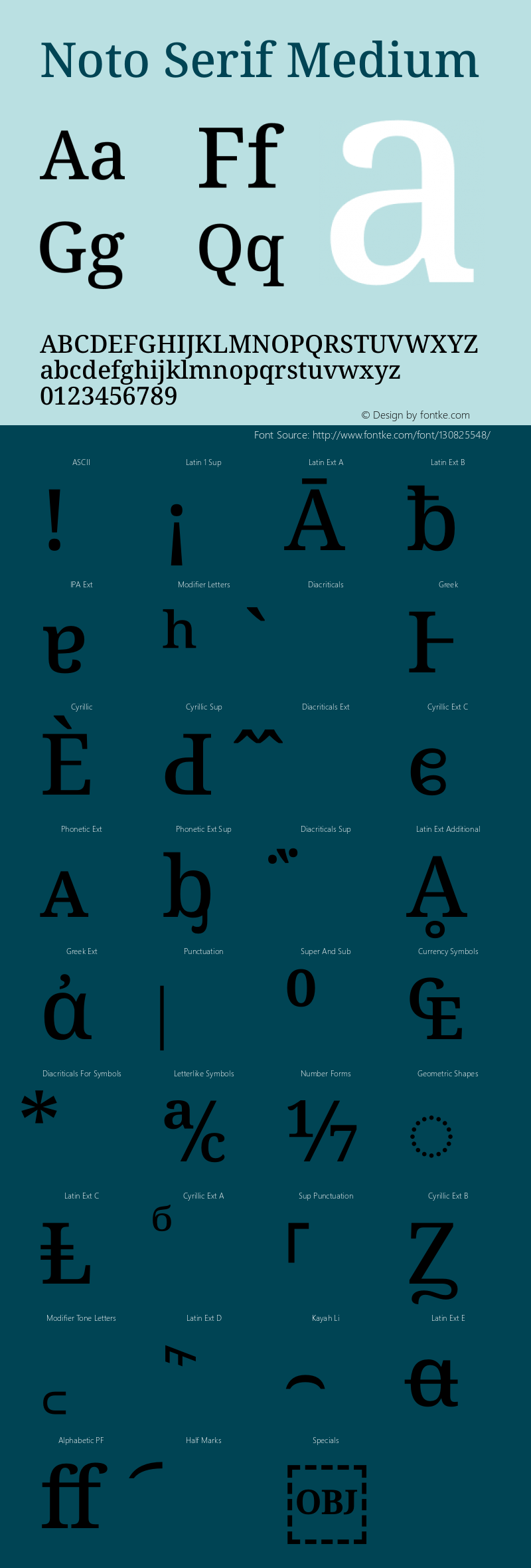 Noto Serif Medium Version 2.004图片样张