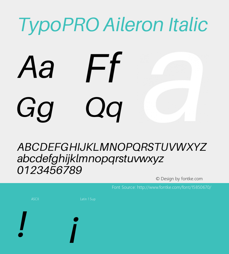 TypoPRO Aileron Italic Version 1.102;PS 001.102;hotconv 1.0.70;makeotf.lib2.5.58329图片样张