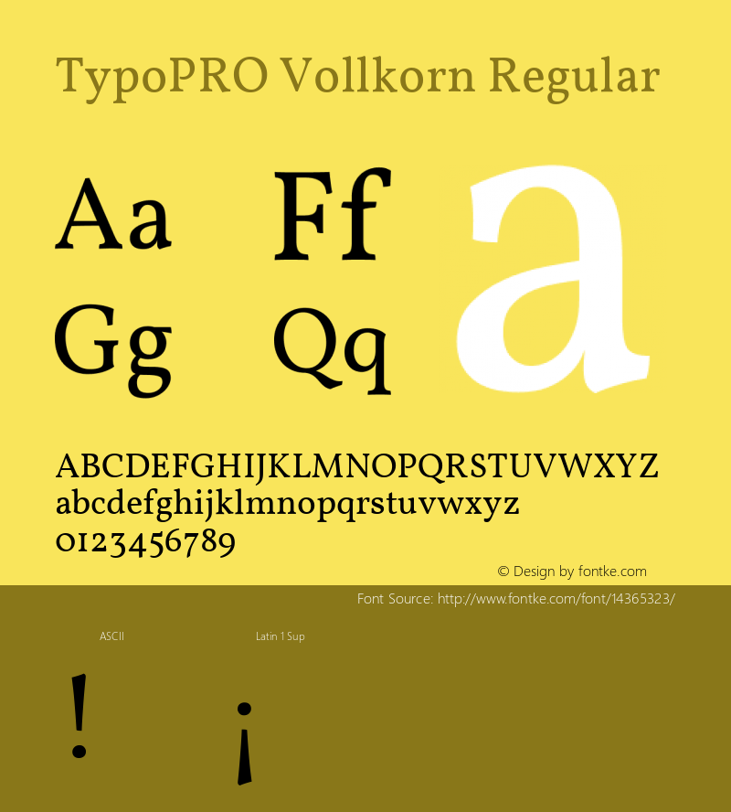 TypoPRO Vollkorn Regular Version 2.001图片样张