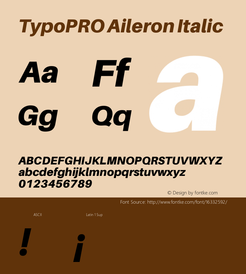 TypoPRO Aileron Italic Version 1.102;PS 001.102;hotconv 1.0.70;makeotf.lib2.5.58329图片样张