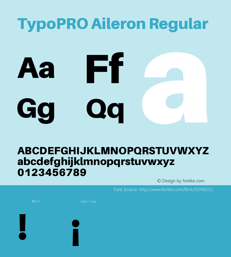 TypoPRO Aileron Regular Version 1.000;PS 001.000;hotconv 1.0.70;makeotf.lib2.5.58329图片样张