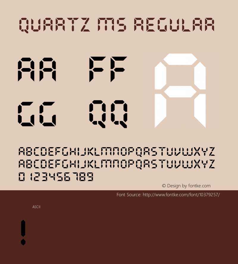 Quartz MS Regular Version 1.00图片样张