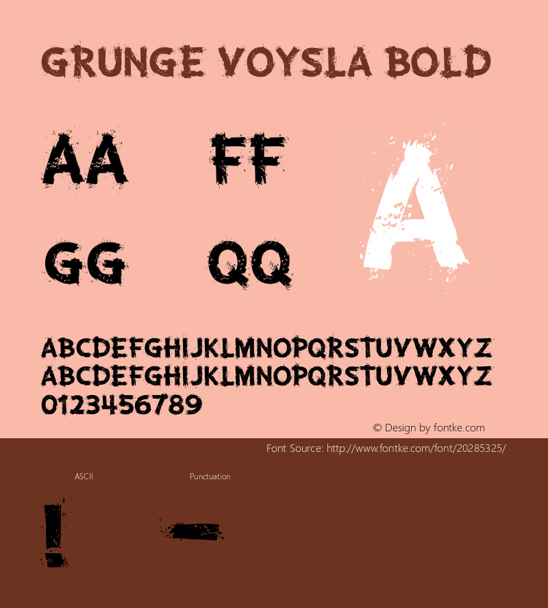 Grunge Voysla Bold Version 1.000图片样张