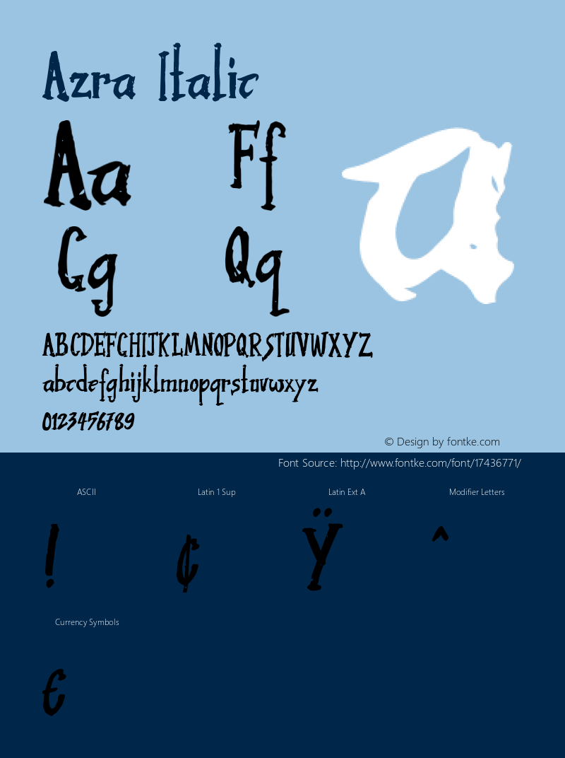 Azra Italic Version 1.000图片样张