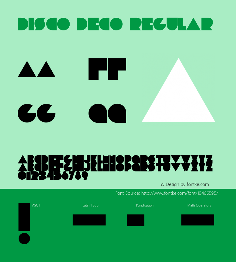 Disco Deco Regular Version 2.00 September 29, 2010图片样张
