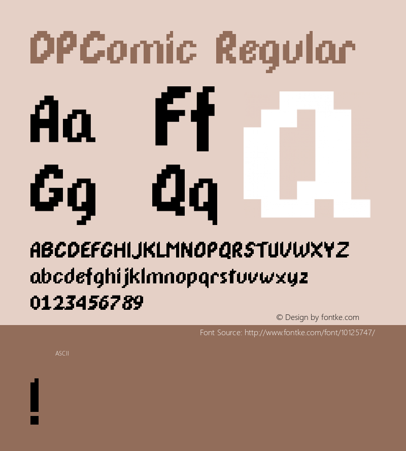 DPComic Regular Version 1.01图片样张