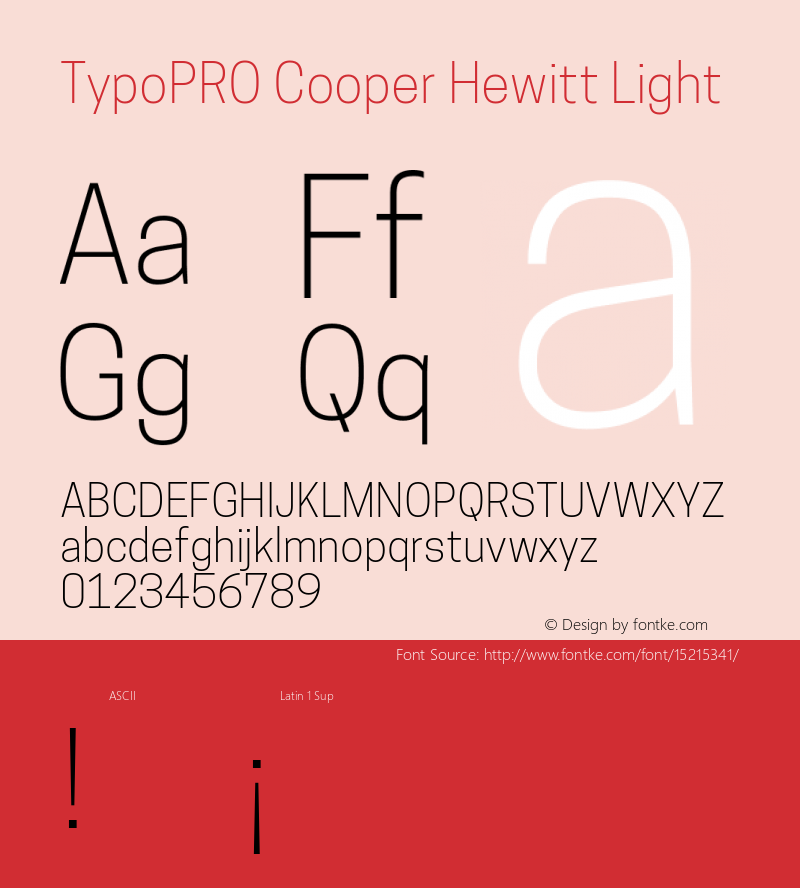 TypoPRO Cooper Hewitt Light 1.000图片样张