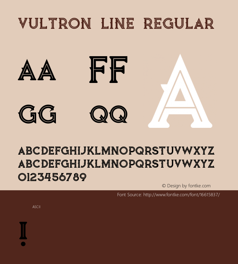 Vultron line Regular Version 1.000图片样张