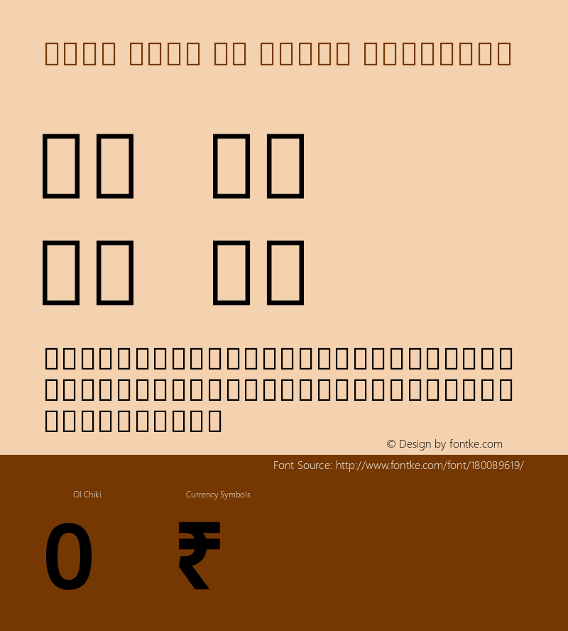 Noto Sans Ol Chiki SemiBold Version 2.002图片样张