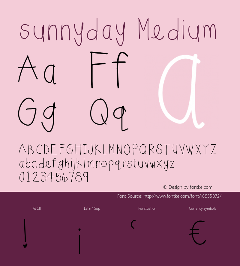 sunnyday Medium Version 001.000图片样张