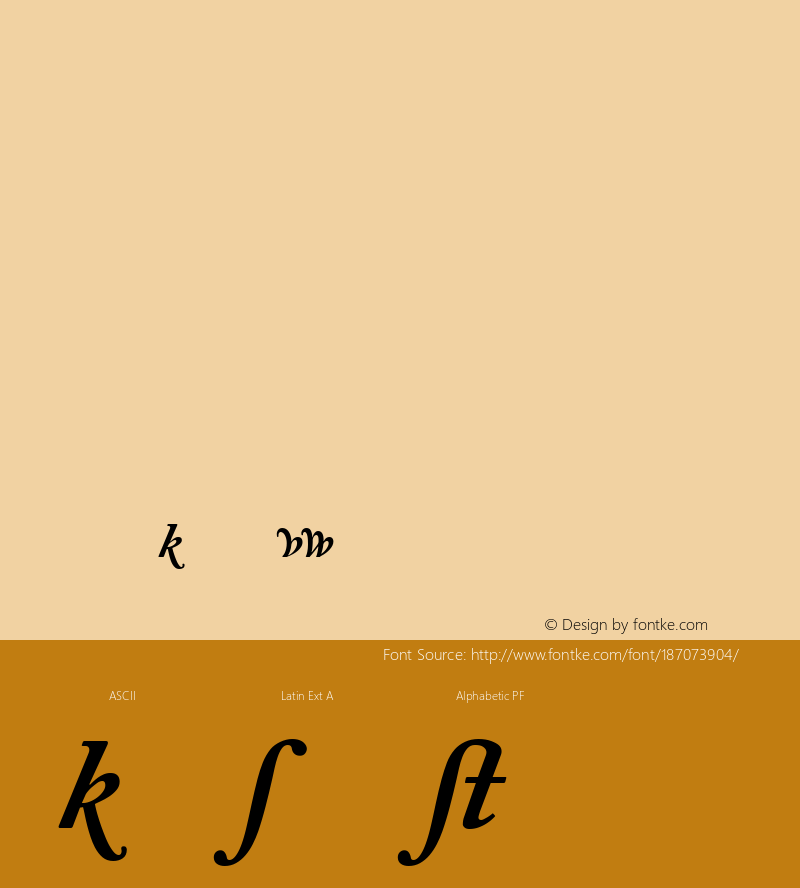 Adobe Caslon Bold Italic Alternate 001.002图片样张