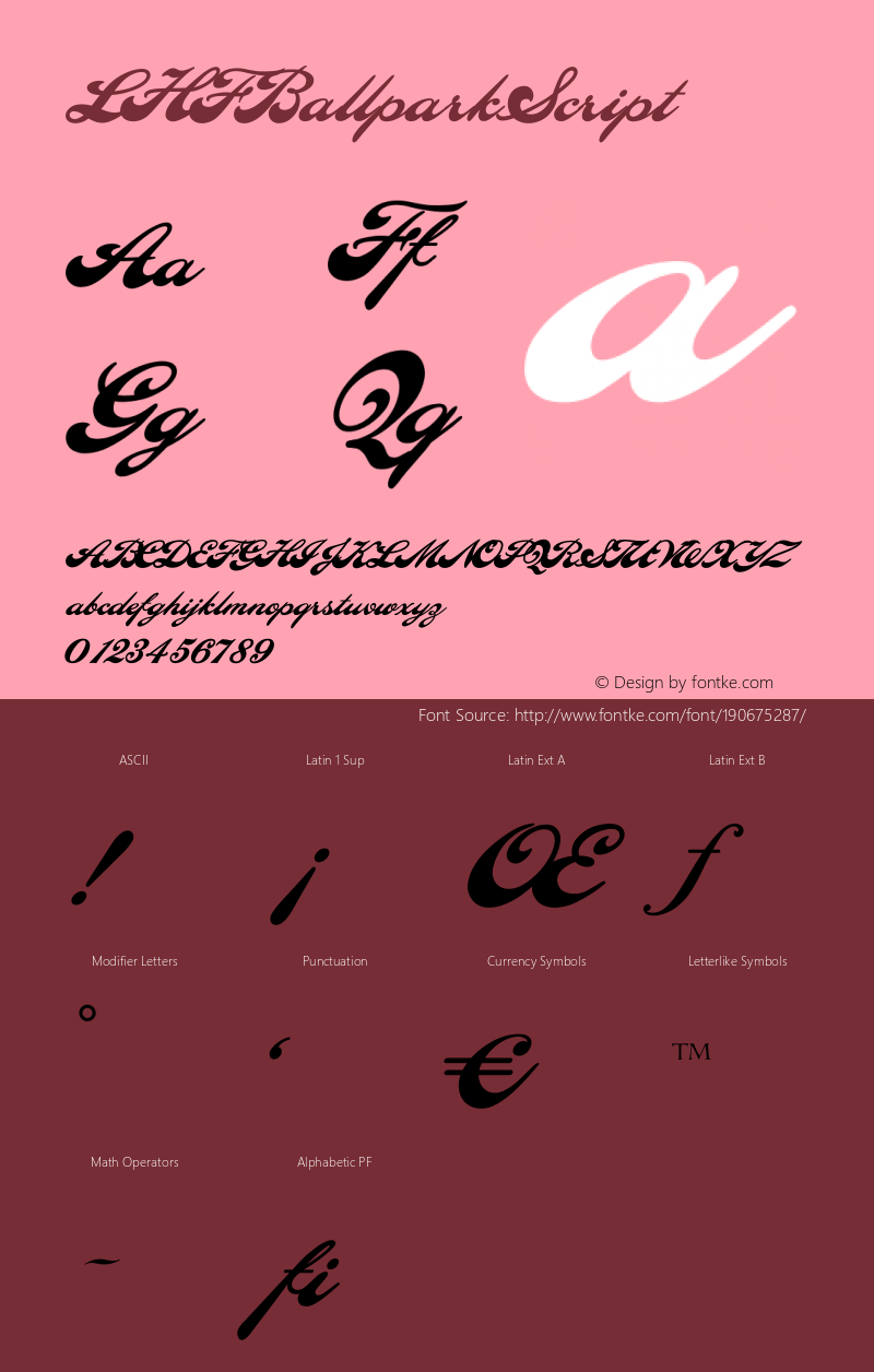 ☞LHF Ballpark Script (2.0) ;com.myfonts.letterheadfonts.lhf-ballpark-script.regular.wfkit2.3Bkt图片样张