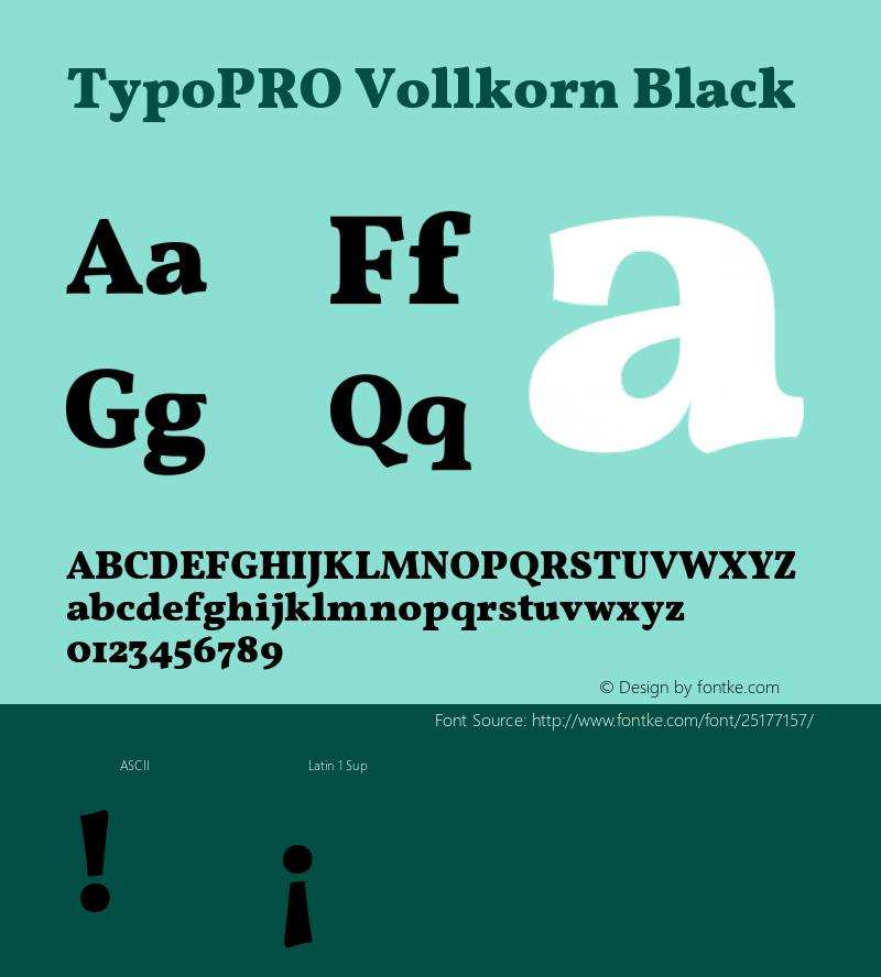 TypoPRO Vollkorn Black Version 4.015图片样张