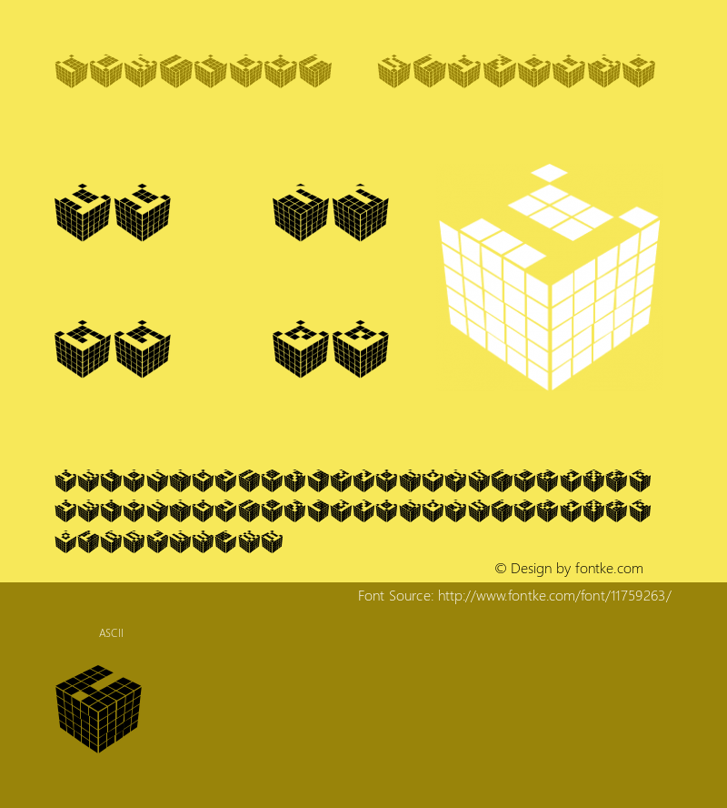 CUBICdot standard Version Macromedia Fontograp图片样张