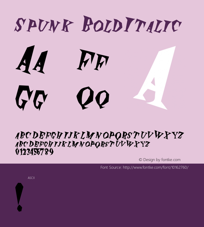 Spunk BoldItalic Rev. 003.000图片样张