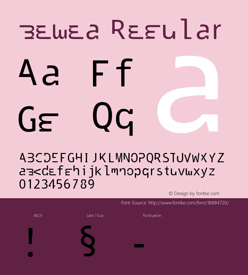 bewea Regular 1.0图片样张