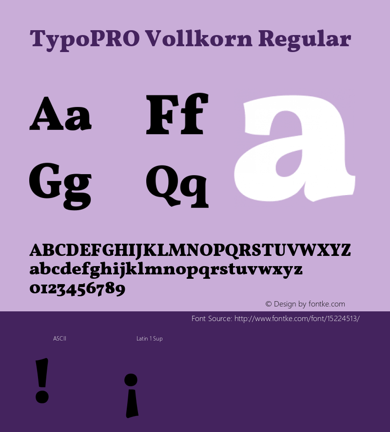 TypoPRO Vollkorn Regular Version 2.001图片样张