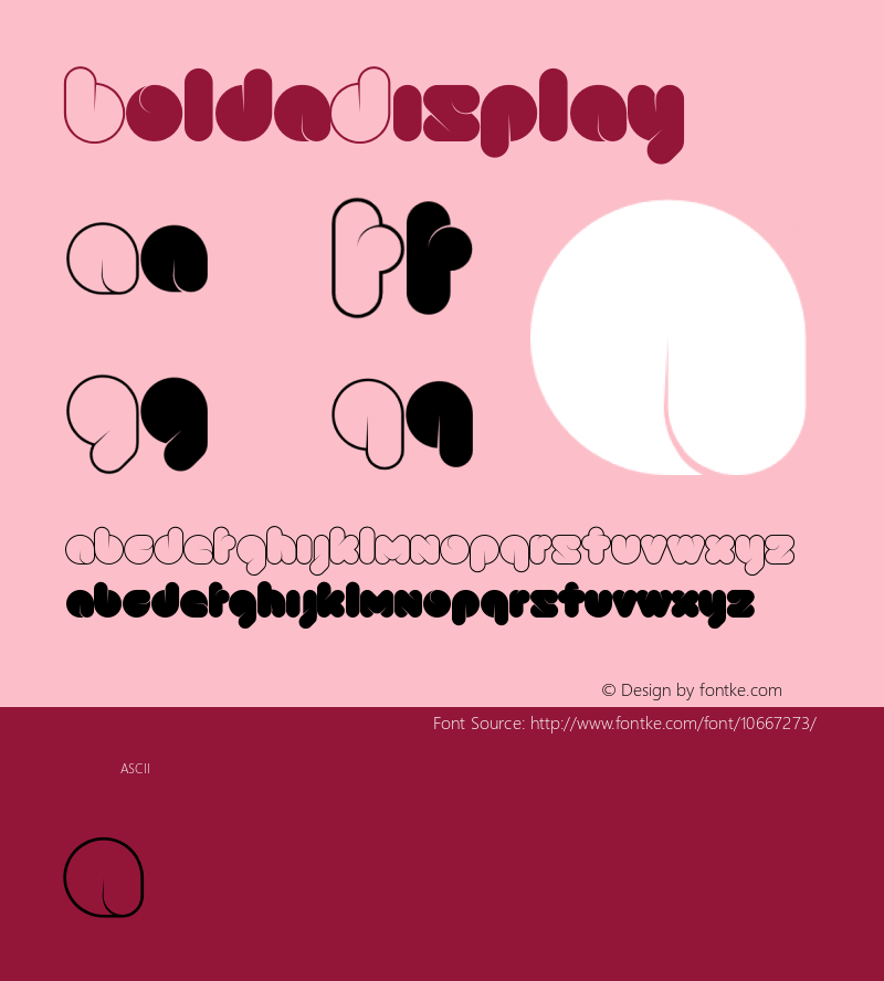 BoldaDisplay ☞ Version 1.000;com.myfonts.easy.infamousfoundry.bolda-display.regular.wfkit2.version.3G3G图片样张