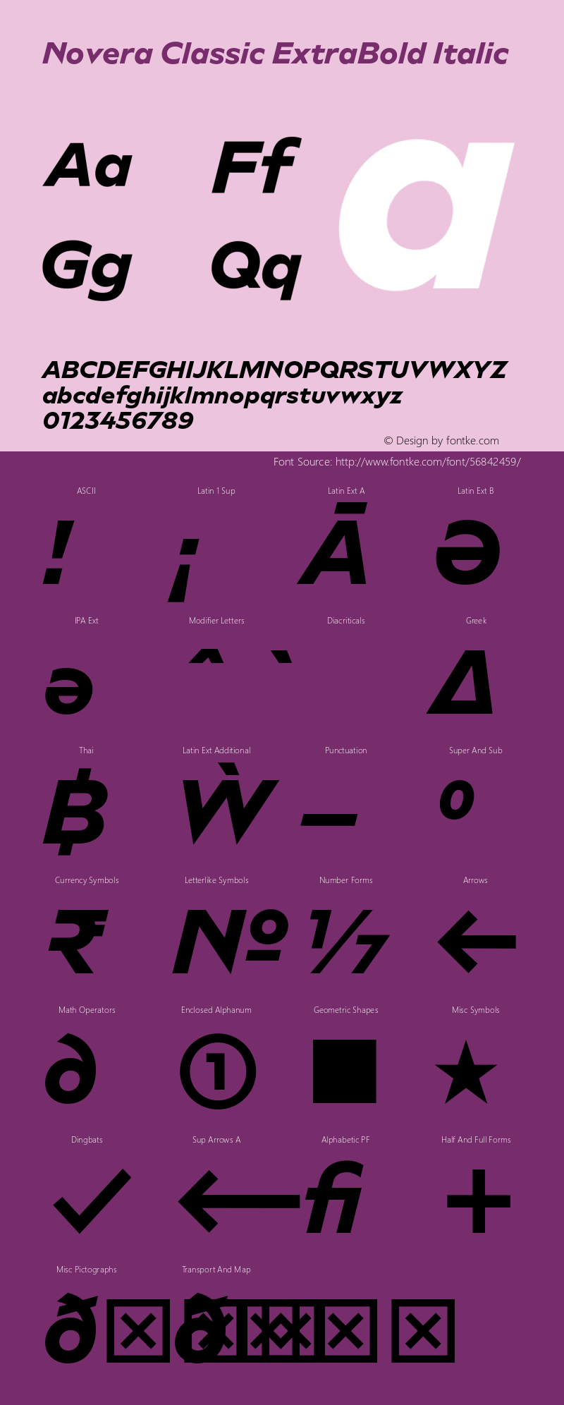 Novera Classic ExtraBold Italic Version 1.000;PS 001.000;hotconv 1.0.88;makeotf.lib2.5.64775图片样张