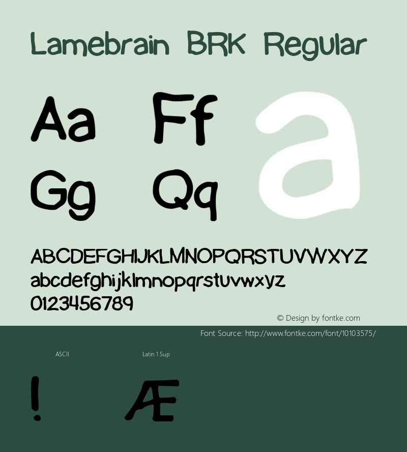 Lamebrain BRK Regular Version 1.35图片样张