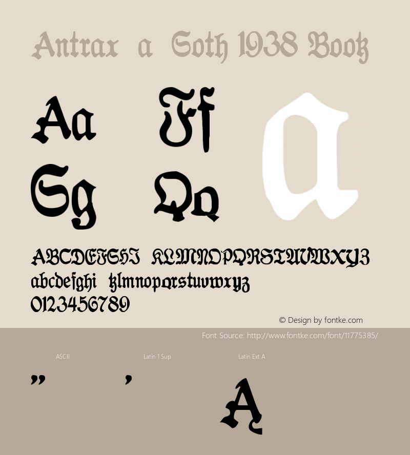 Antraxja  Goth 1938 Book Version 1.000;PS 001.000;hot图片样张