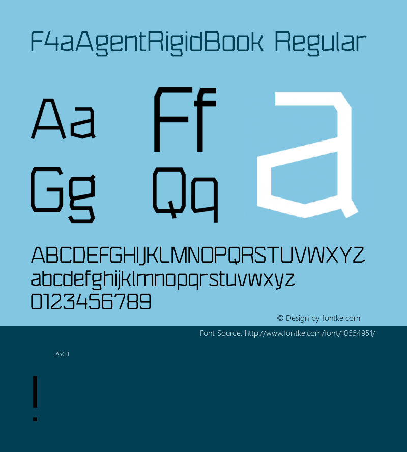 F4aAgentRigidBook Regular Version 1.0图片样张