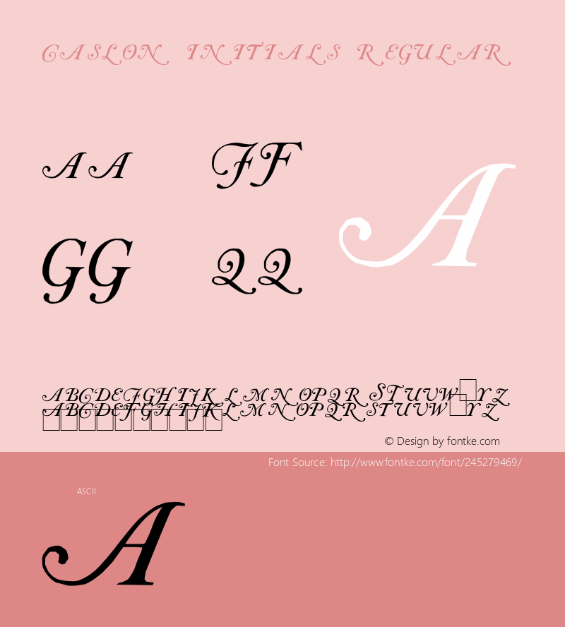 Caslon Initials 001.003图片样张