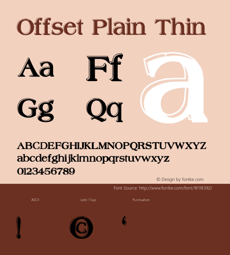 Offset Plain Thin Version 1.1图片样张