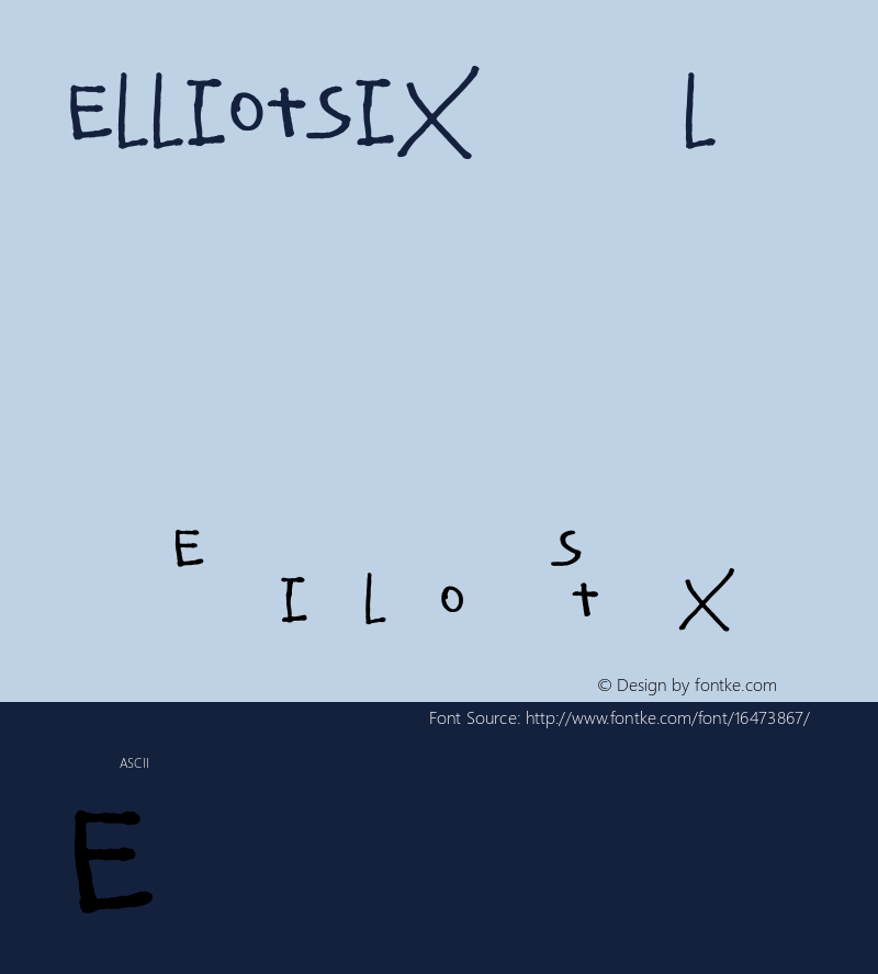 ElliotSix Regular 1.000图片样张