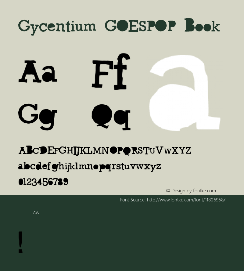 Gycentium GOESPOP Book Version 1.0图片样张