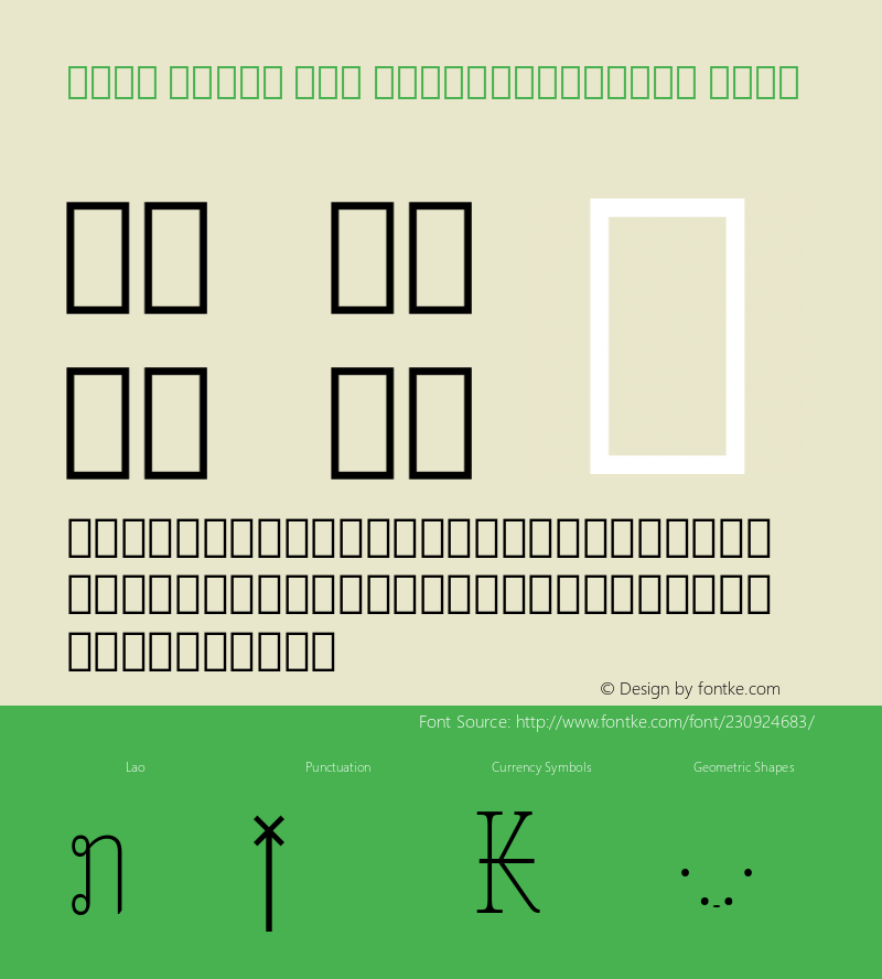 Noto Serif Lao ExtraCondensed Thin Version 2.000; ttfautohint (v1.8) -l 8 -r 50 -G 200 -x 14 -D lao -f none -a qsq -X 