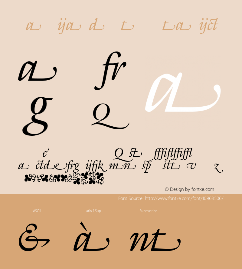 GalliardAltCC Italic Version 001.000图片样张