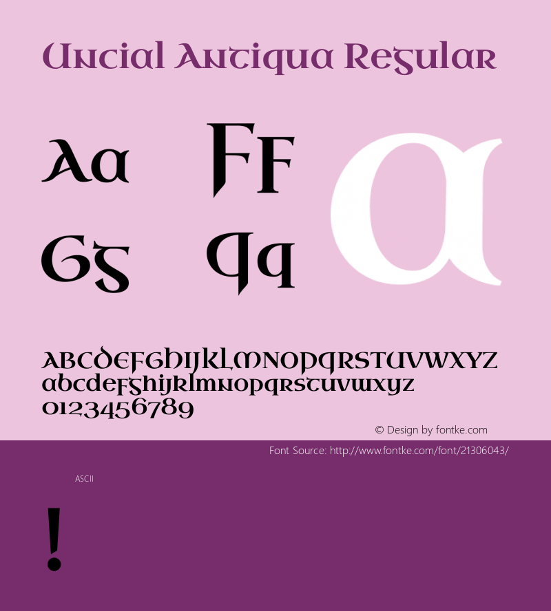 Uncial Antiqua Regular 图片样张