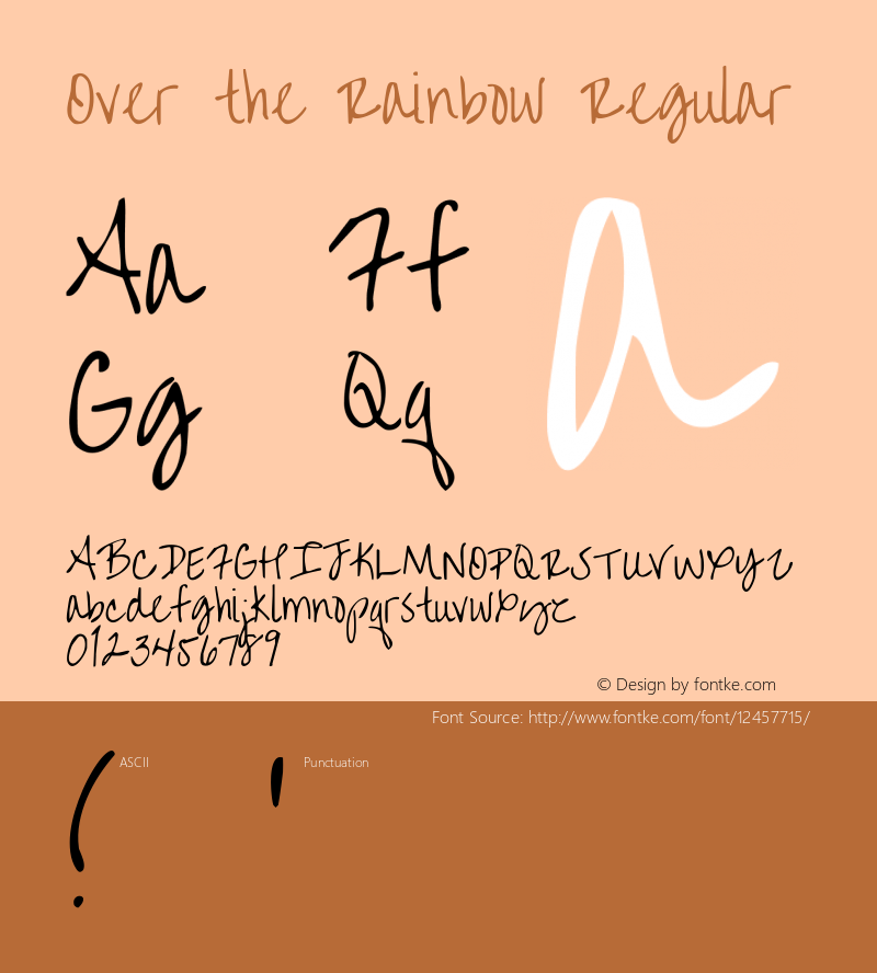 Over the Rainbow Regular Version 1.000图片样张