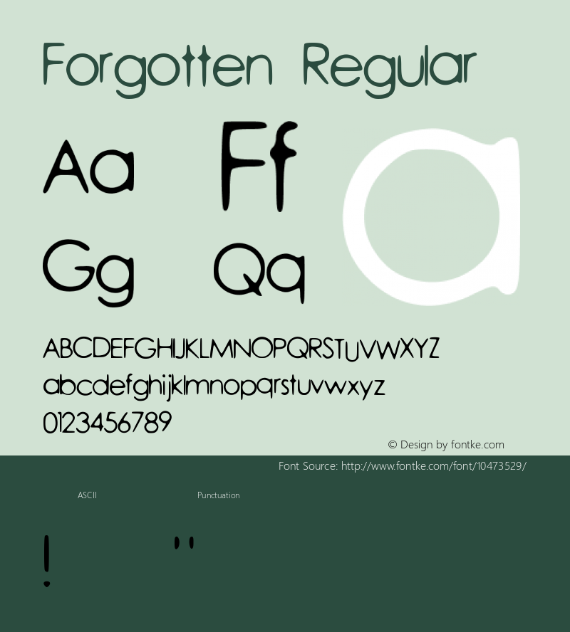 Forgotten Regular Version 001.000图片样张