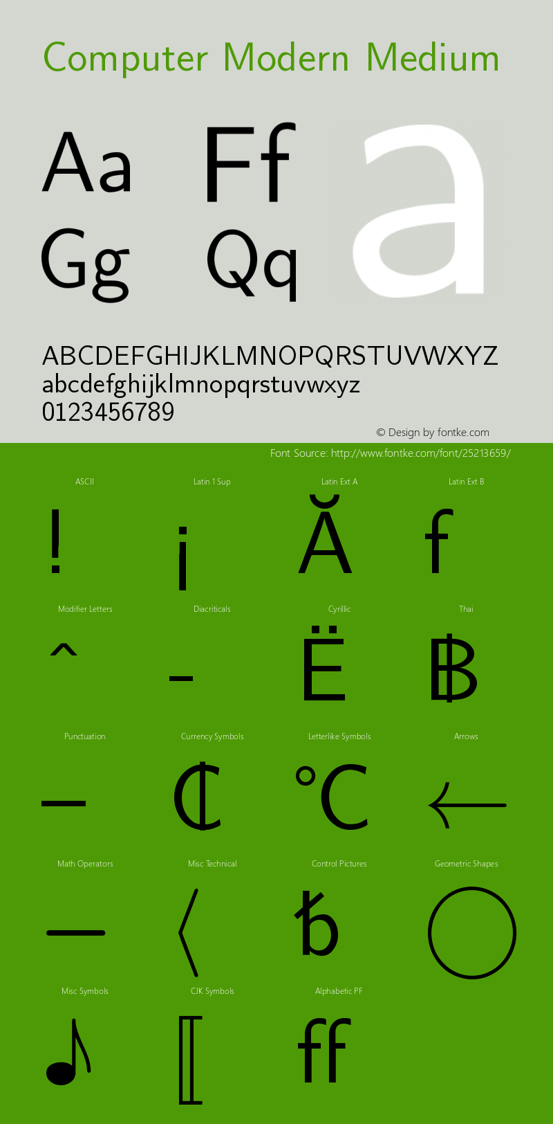 Computer Modern Sans Serif Version 0.3图片样张