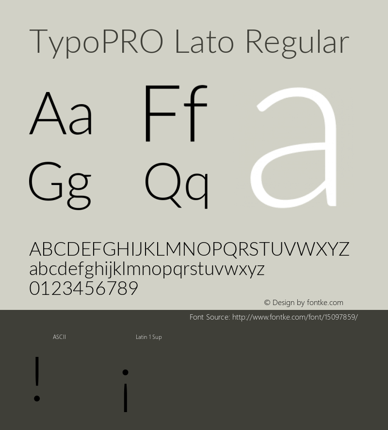 TypoPRO Lato Regular Version 2.010; 2014-09-01; http://www.latofonts.com/图片样张