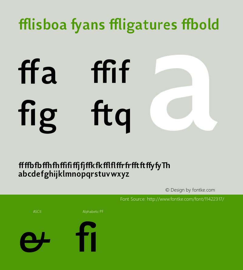 Lisboa Sans Ligatures Bold Version 001.000图片样张