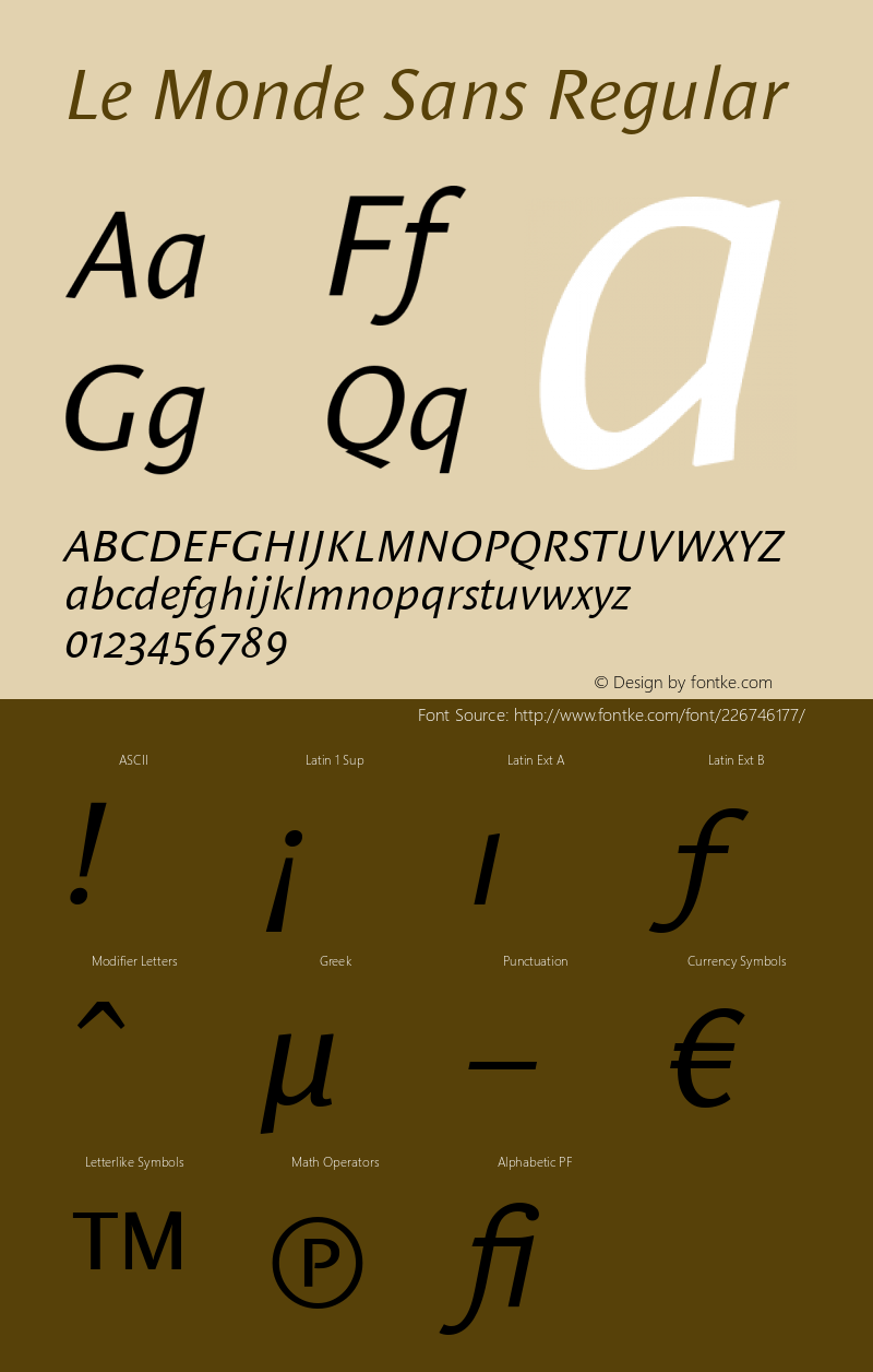 Le Monde Sans Italic OsF 001.000图片样张