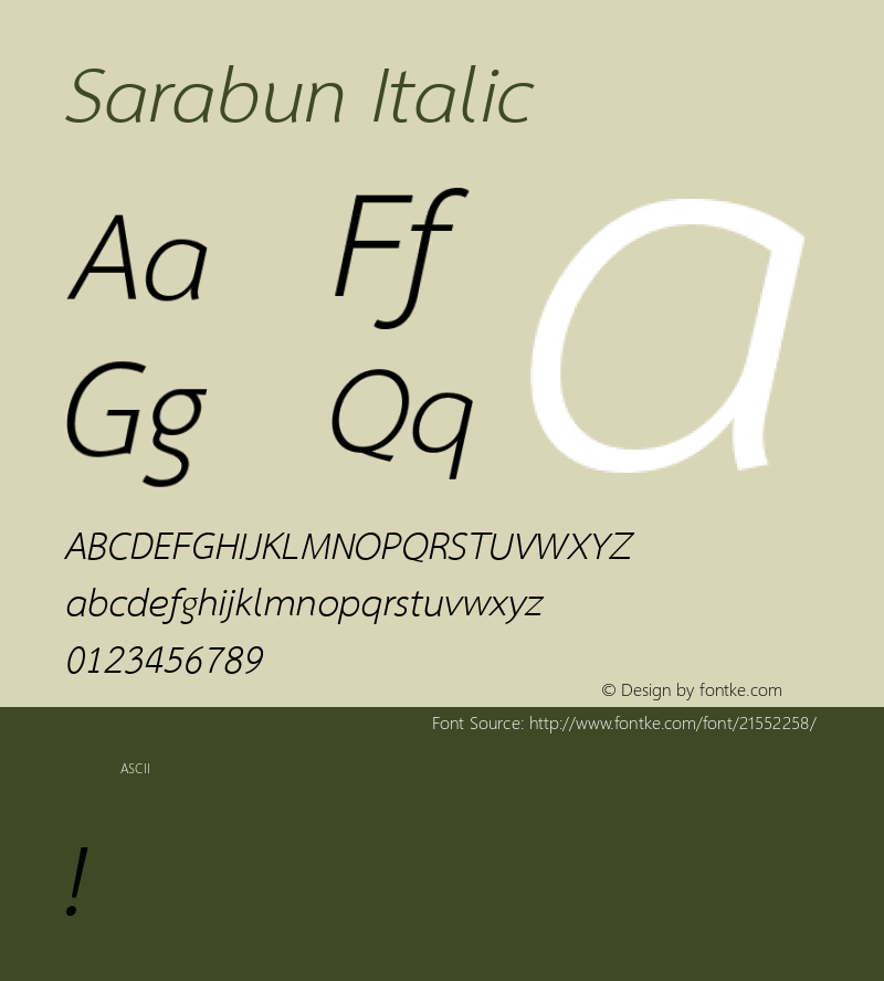 Sarabun Italic 图片样张