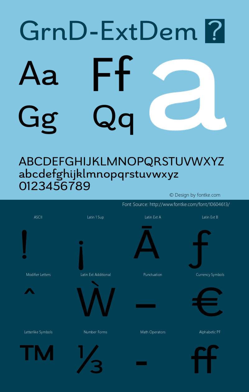 GrnD-ExtDem ☞ Version 1.000;com.myfonts.easy.insigne.grenale-2.ext-demi.wfkit2.version.457Y图片样张