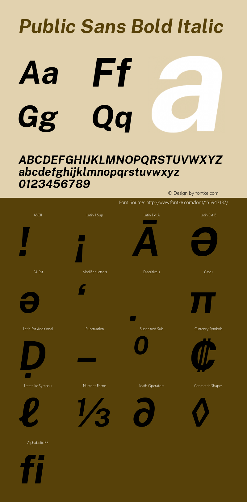 Public Sans Bold Italic Version 2.000; ttfautohint (v1.8.1)图片样张