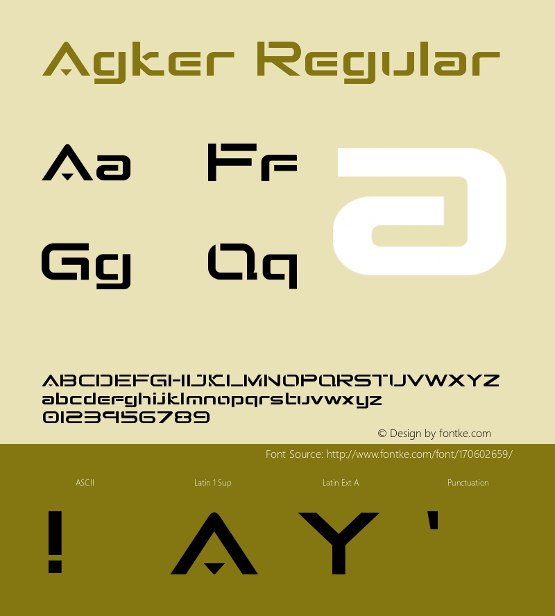 Agker Version 1.004;Fontself Maker 3.5.4图片样张