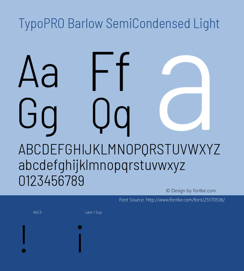 TypoPRO Barlow Semi Condensed Light Version 1.301图片样张