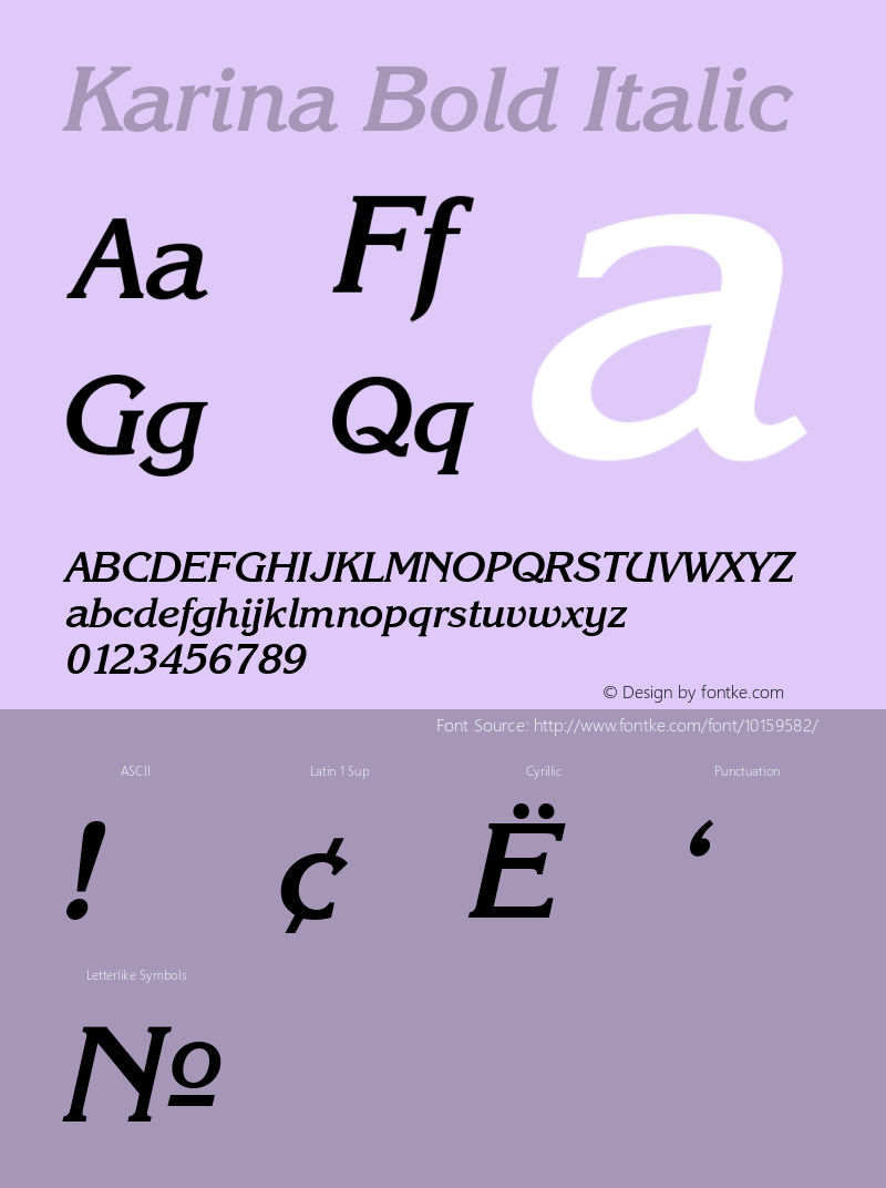 Karina Bold Italic 001.001图片样张