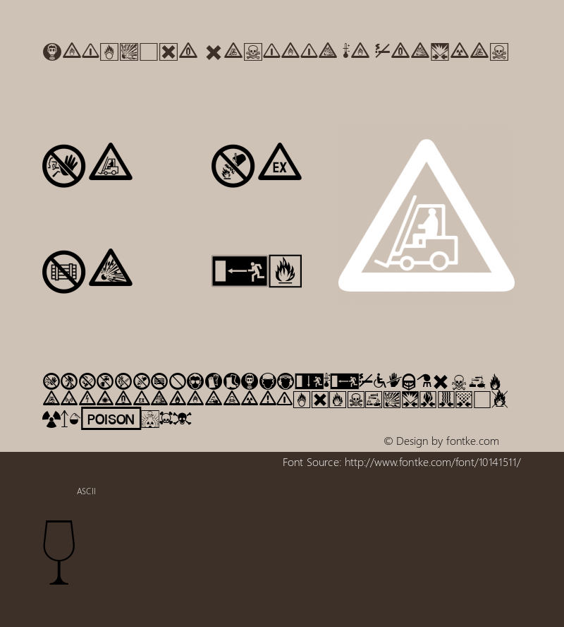 Linotype Warning Pi Regular 001.001图片样张