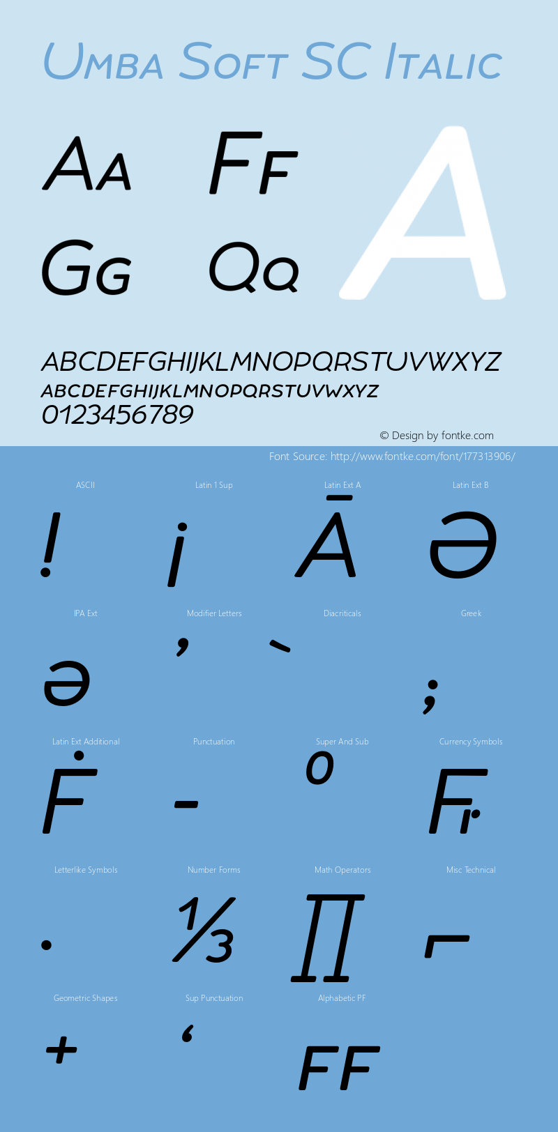 Umba Soft SC Italic Version 3.010;PS 003.010;hotconv 1.0.88;makeotf.lib2.5.64775图片样张